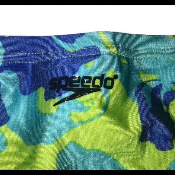 Speedo Bikini Racing 2 Piece Blue Green Aqua Panda Beijing - Picture 6 of 7